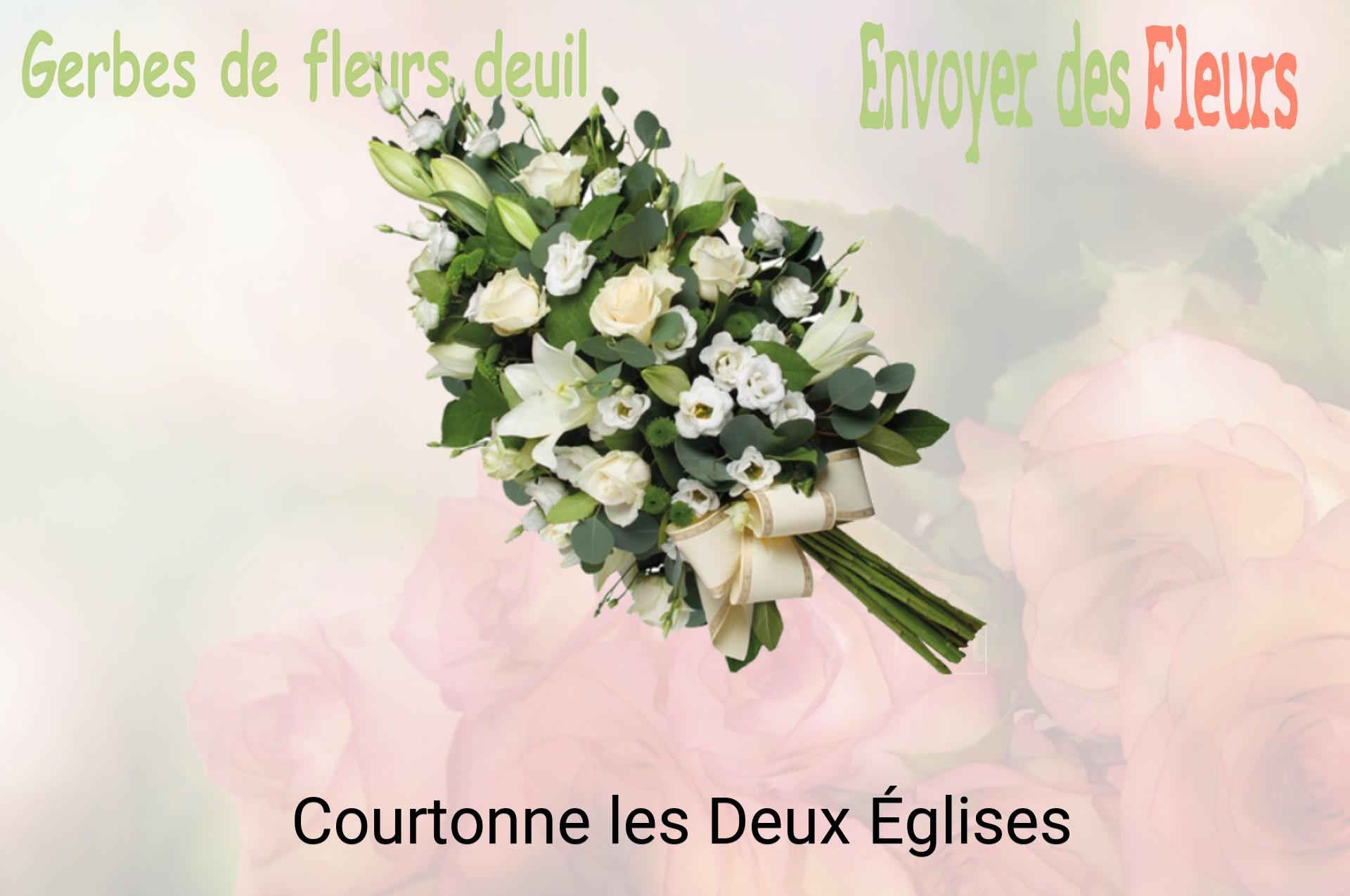 Gerbe de fleurs de deuil livrée à Courtonne-les-Deux-Églises